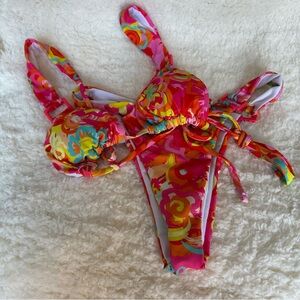 Vibrant Floral Bikini Set